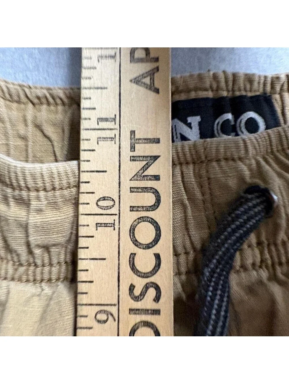 Iron Co Mens Cargo Jogger Pants Large L 36 Brown Cotton Spandex Elastic Waist